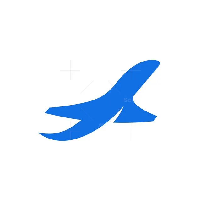 Dream Plane Logo, minimal, flat, light