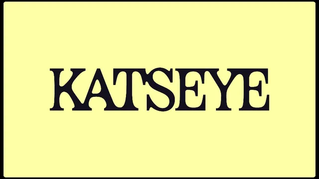 KatSeye serif typeface specimen on pale yellow, minimal, editorial, light