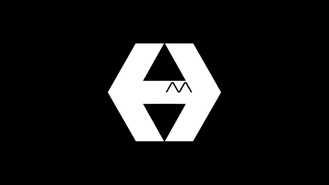 Geometric Hexagon Logo, minimal, geometric, high-contrast