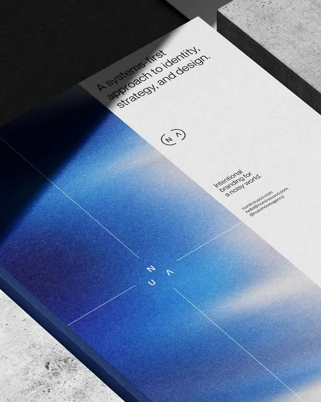 Strategy and identity guideline branding, minimal, corporate-clean, dark