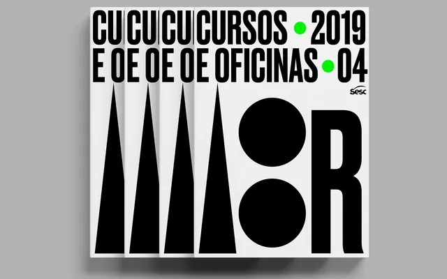 Cursos e Oficinas 2019-2024 Identity, brutalist, neo-brutalist, dark