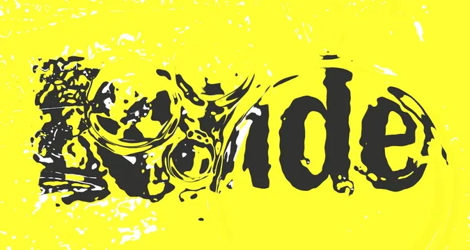 Distorted Wordmark Design, brutalist, neo-brutalist, high-contrast