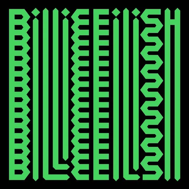 Geometric Green Wordmark, brutalist, geometric, vibrant