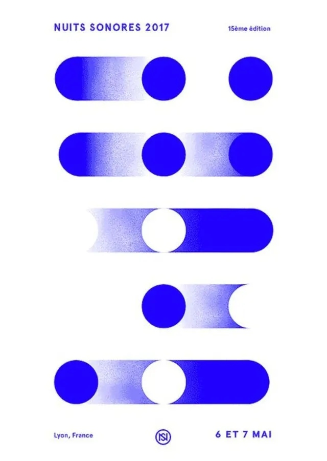 Nuits Sonores 2017 system identity, geometric, abstract, vibrant