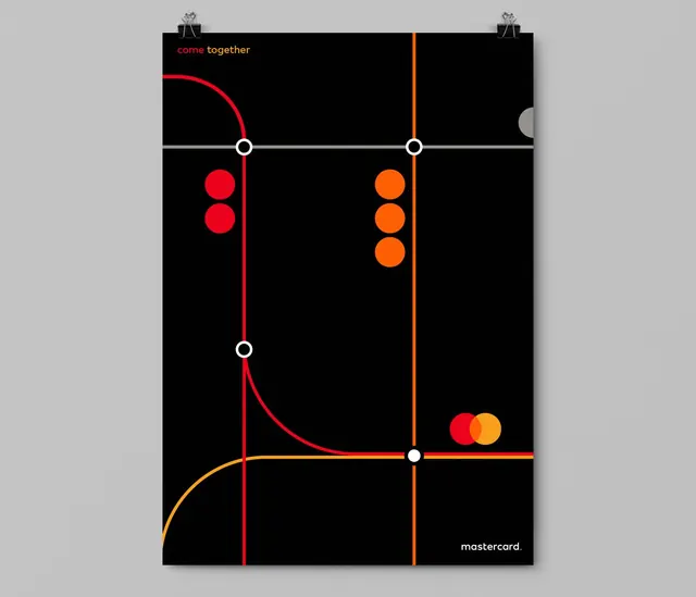 Mastercard grid system diagram, technical, minimal, dark