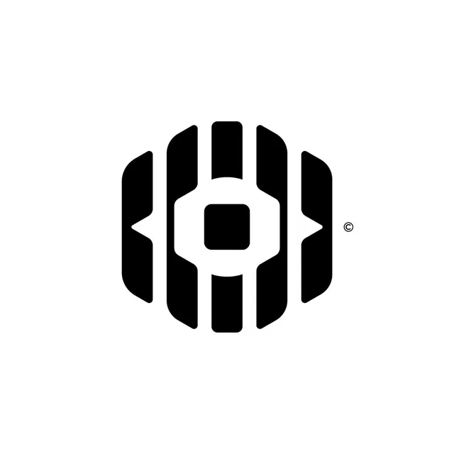 Minimal monochrome logo, minimal, monochrome, dark
