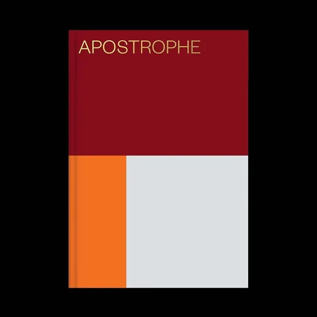 Apostrophe Identity Block, minimal, swiss, high-contrast