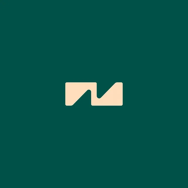 Abstract Wavy Shape Logo, minimal, abstract, dark