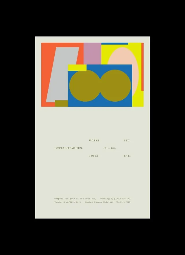 Color-blocked abstract identity poster, abstract, geometric, high-contrast