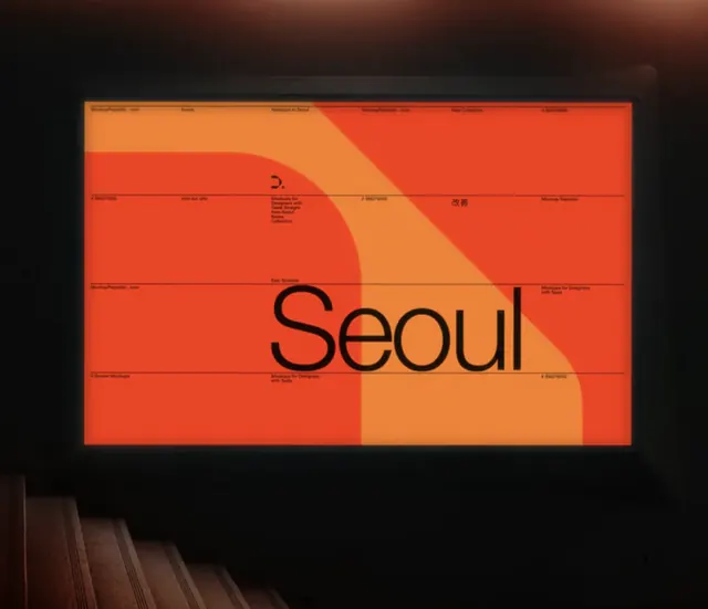 Seoul brand identity gradient system, minimal, gradient-heavy, warm