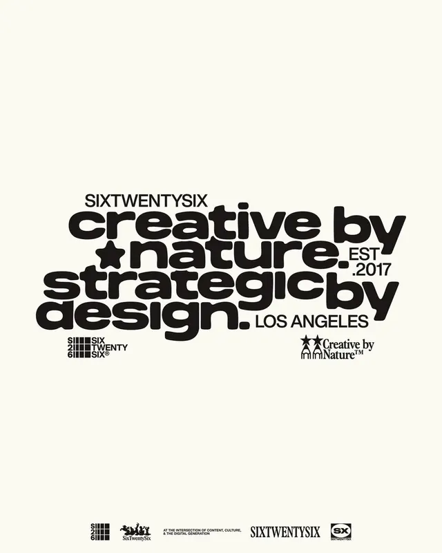 SixTwentySix design studio identity, minimal, geometric, dark