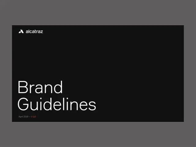 Alcatraz brand guidelines cover, minimal, corporate-clean, dark