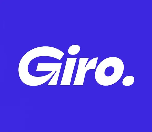 Giro wordmark logo, minimal, flat, light
