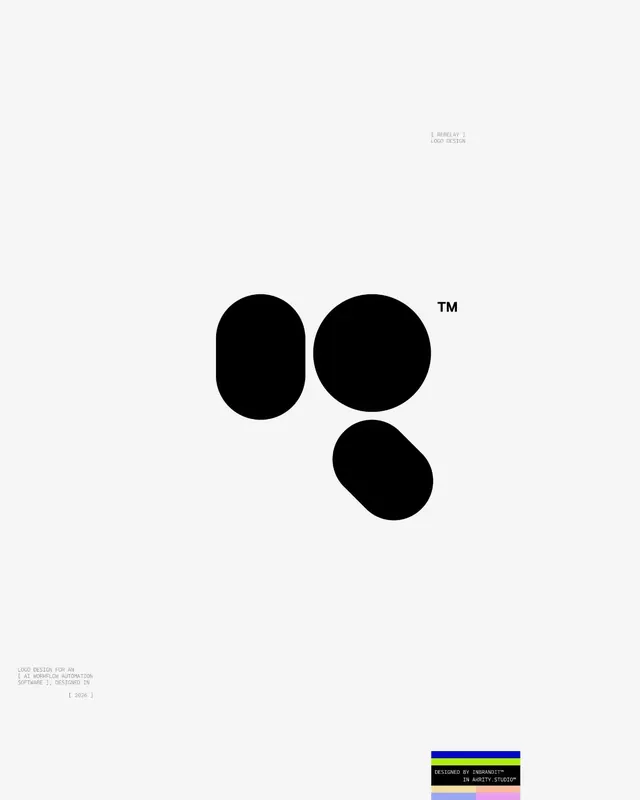 Three-form abstract monochrome logo, minimal, monochrome, dark