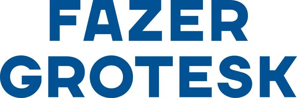 Stacked sans-serif wordmark in deep blue, minimal, corporate-clean, light