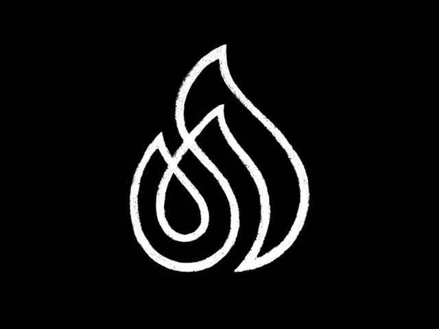 Minimal monochrome logo, minimal, monochrome, dark