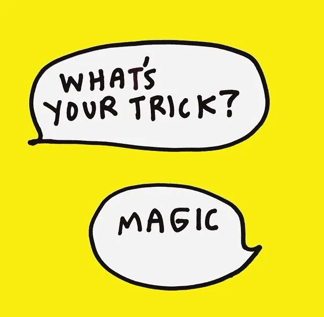 Hand-drawn speech bubble doodle, illustrated, minimal, warm