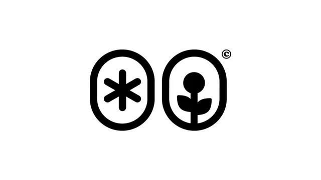Dual rounded-rectangle icons, minimal, line-art, dark