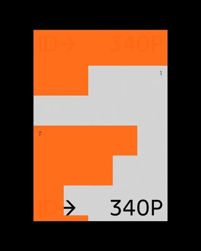 340P constructivist identity system, geometric, minimal, dark