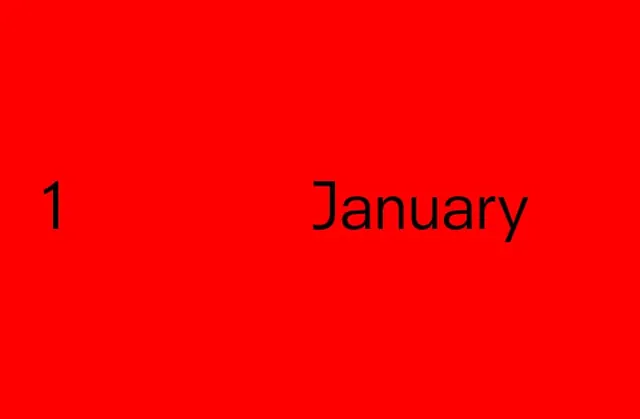January type specimen red and black, minimal, technical, dark