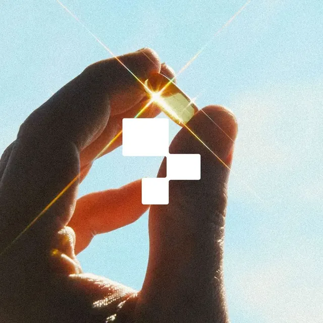 Hands holding backlit plus-sign shape against sky, minimal, photographic, light