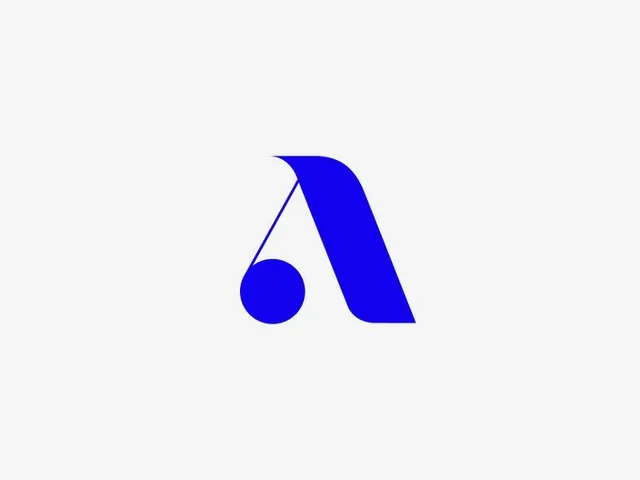 Monogram with hanging accent, minimal, geometric, light