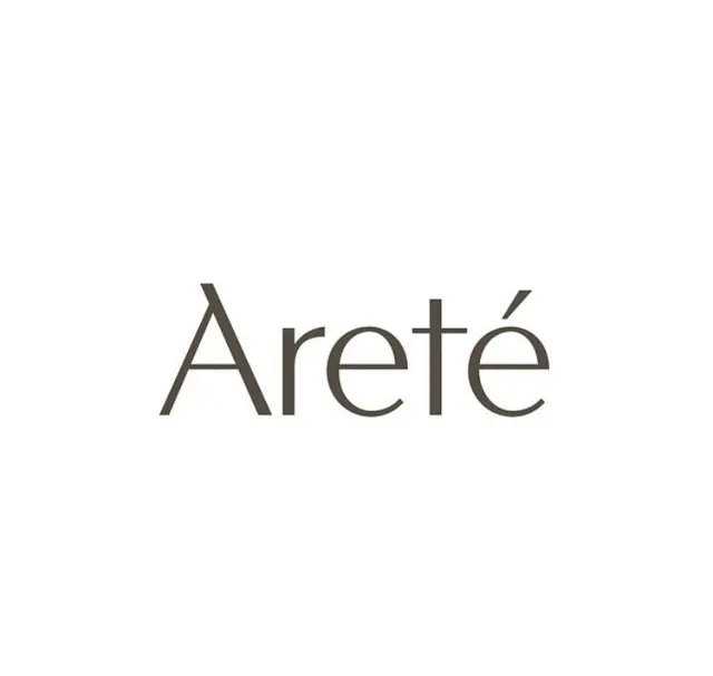 Areté minimalist wordmark, minimal, luxury, dark