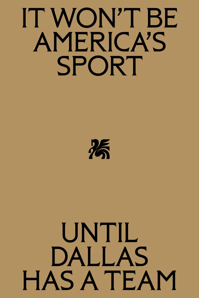 Editorial sports wordmark and lockup, minimal, editorial, dark