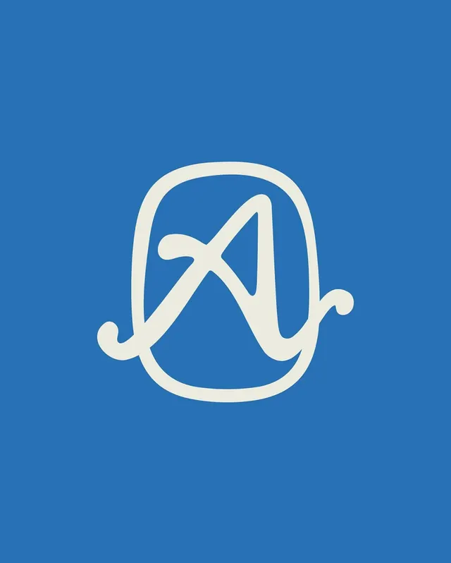 Monoline arrow mark in rounded container, minimal, line-art, light