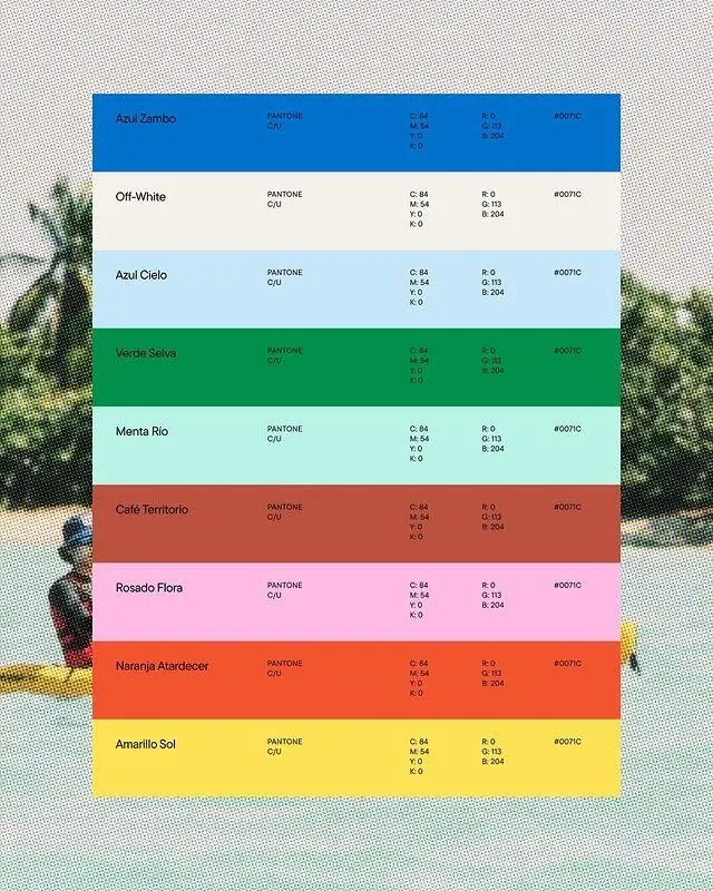 Pantone color reference palette chart, minimal, data-dense, cool