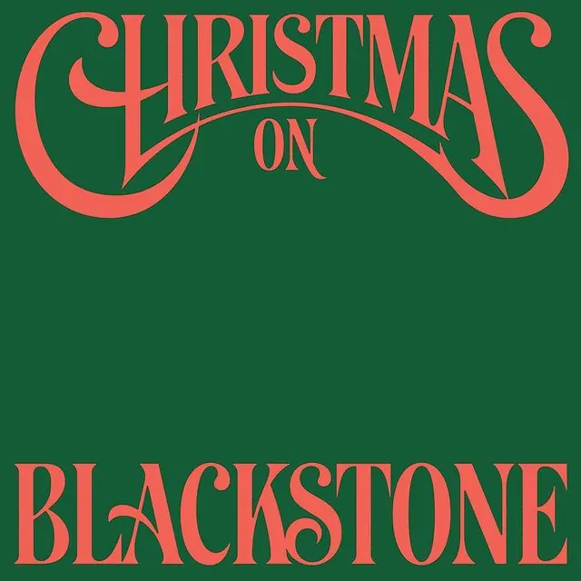 Blackstone Christmas logo, retro, luxury, dark