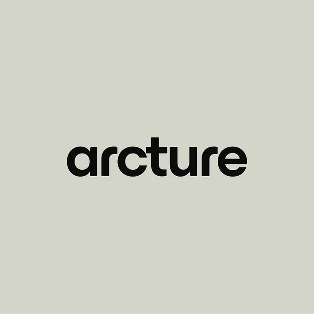 Arcture sans-serif wordmark, minimal, corporate-clean, light