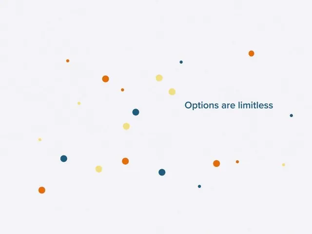 Scattered dot motif with options tagline, minimal, abstract, light