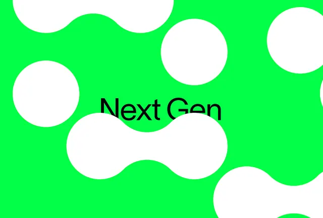 Next Gen organic-blob logo, abstract, organic, light