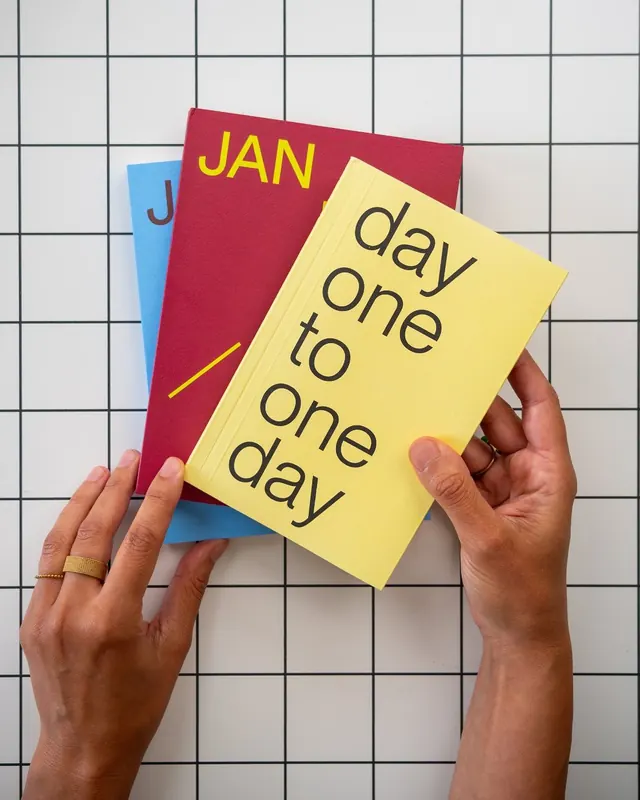 Modular calendar cards type specimen, minimal, flat, warm