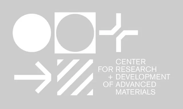 CREAM research and development logo, minimal, geometric, light