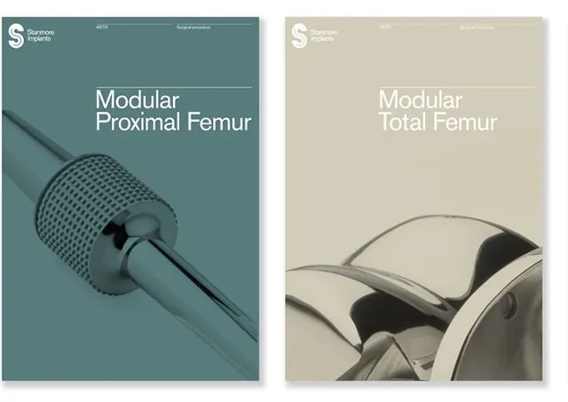 Stryker Orthopedics product comparison branding, minimal, technical, cool