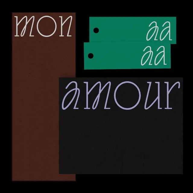 Neon outline typographic identity, minimal, editorial, dark