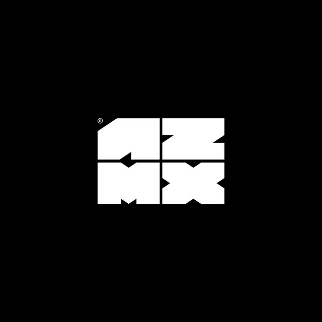 Modular abstract monogram, minimal, geometric, dark