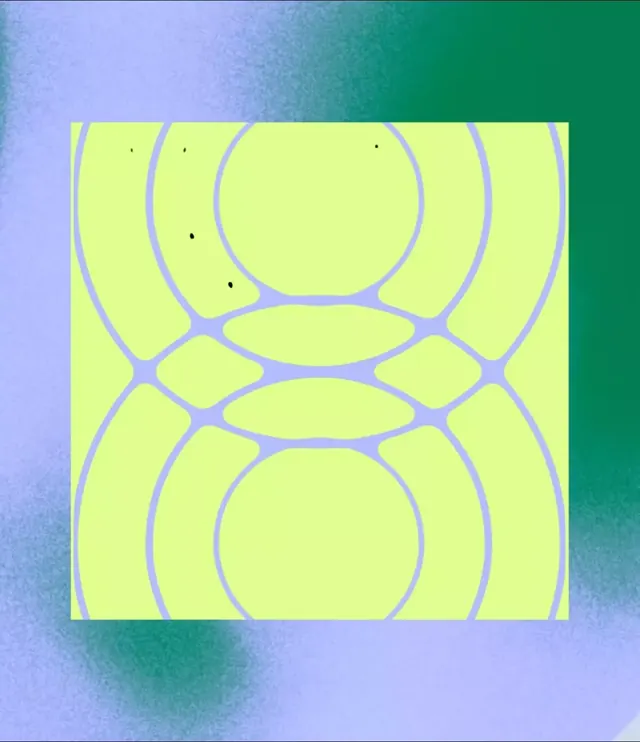 Neon lime geometric pattern on gradient, abstract, geometric, gradient