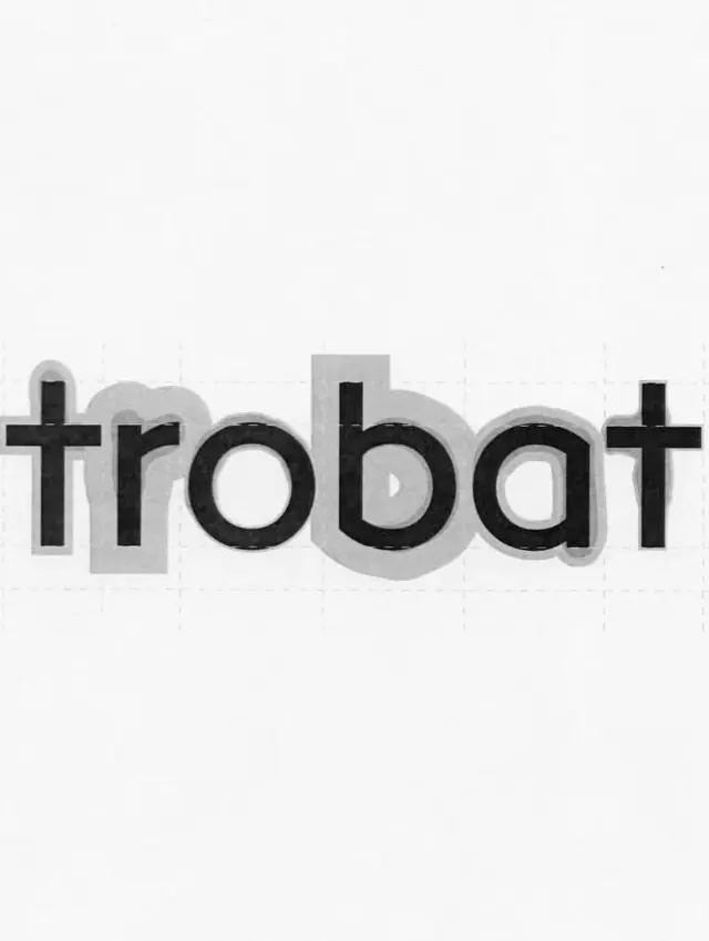 Trobat geometric wordmark, minimal, geometric, dark