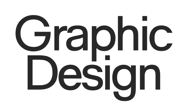 Graphic Design Wordmark, minimal, swiss, monochrome