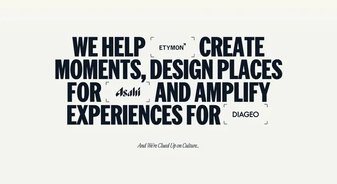 Typography-based Brand Statement, minimal, swiss, monochrome