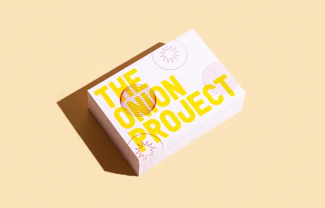 The Onion Project business cards, minimal, editorial, light