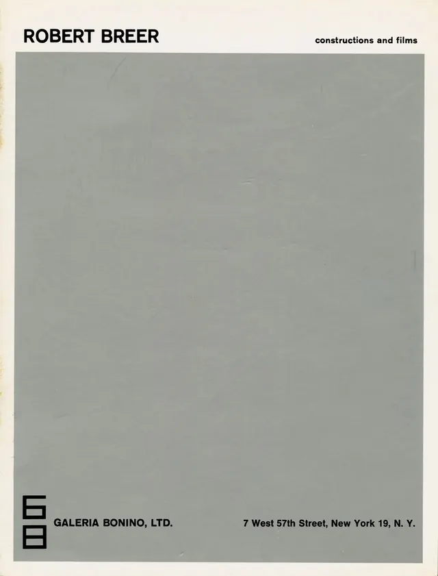 Robert Breer Industrial Design Stationery