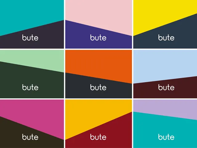 Bute Geometric Grid Identity, minimal, geometric, vibrant