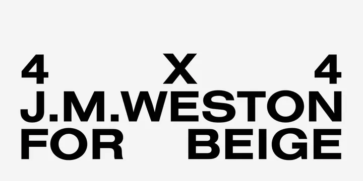 J.M. Weston for Beige Wordmark