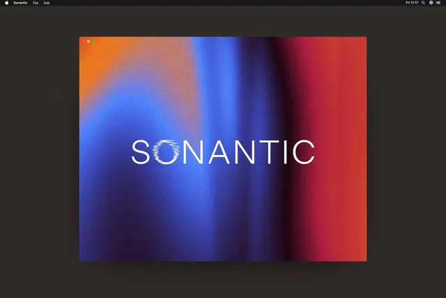 Sonantic Brand Visual, gradient-heavy, abstract, vibrant