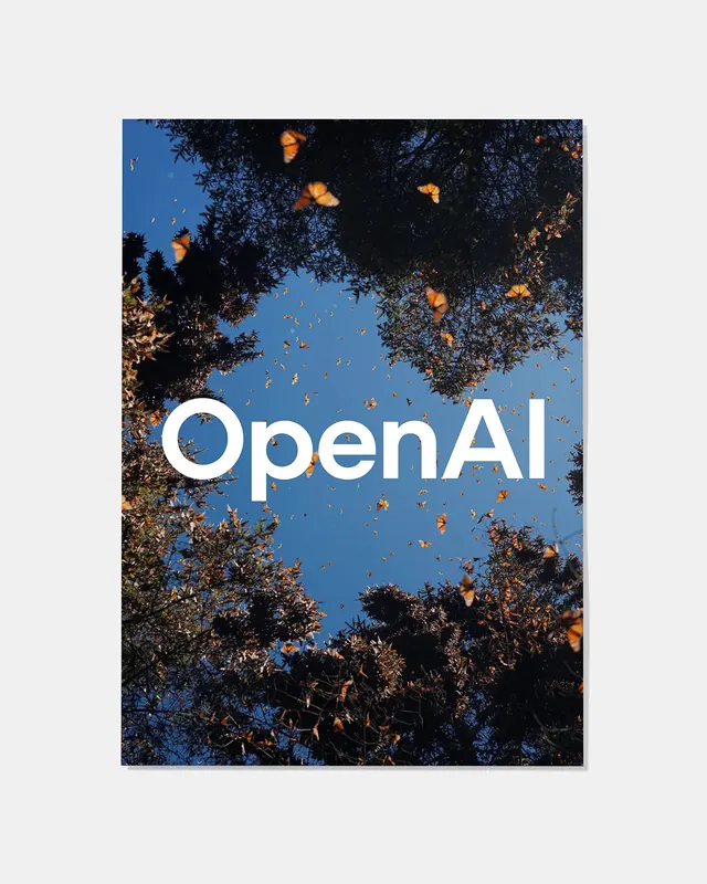 OpenAI Logo Overlay, photographic, minimal, high-contrast