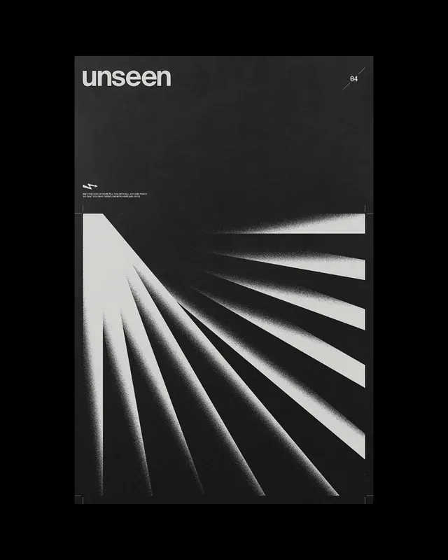 Unseen Visual Identity, minimal, monochrome, monochrome